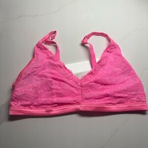 Aerie Bright Pink Lace Bralette